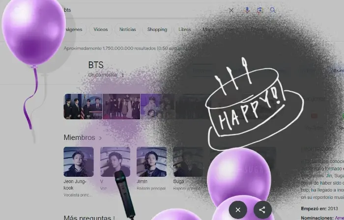 Google search trick bts