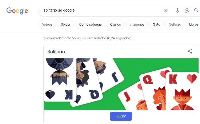 Google Search Solitaire Trick